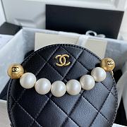 Forubags Chanel Round Cake Pearl Bag Black - AP0999 – 12x12x4.5 cm - 5