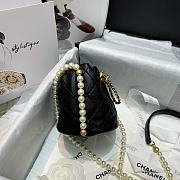 Forubags Chanel Round Cake Pearl Bag Black - AP0999 – 12x12x4.5 cm - 4