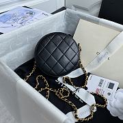 Forubags Chanel Round Cake Pearl Bag Black - AP0999 – 12x12x4.5 cm - 2