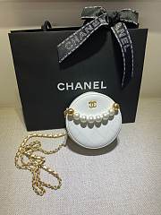 Forubags Chanel Round Cake Pearl Bag White - AP0999 – 12x12x4.5 cm - 1