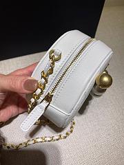 Forubags Chanel Round Cake Pearl Bag White - AP0999 – 12x12x4.5 cm - 6