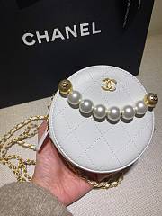 Forubags Chanel Round Cake Pearl Bag White - AP0999 – 12x12x4.5 cm - 4