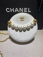Forubags Chanel Round Cake Pearl Bag White - AP0999 – 12x12x4.5 cm - 3