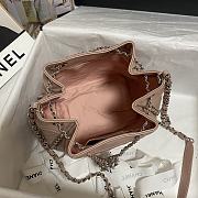 Forubags Chanel Bucket Wrinkled Retro Cowhide Texture Beige - 1803 – 20.5x19x10.5 cm - 3