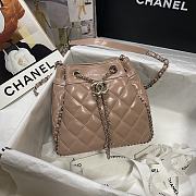 Forubags Chanel Bucket Wrinkled Retro Cowhide Texture Beige - 1803 – 20.5x19x10.5 cm - 2