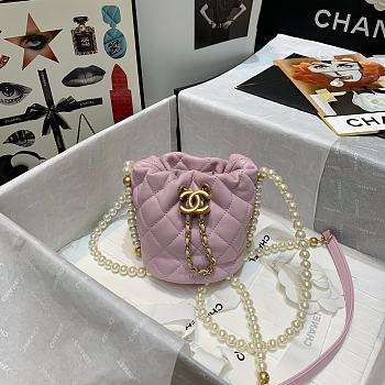 Forubags Chanel Bucket Jewellery Mini Pearl Drawstring Powder - AS2529 – 12x 12x 12 cm