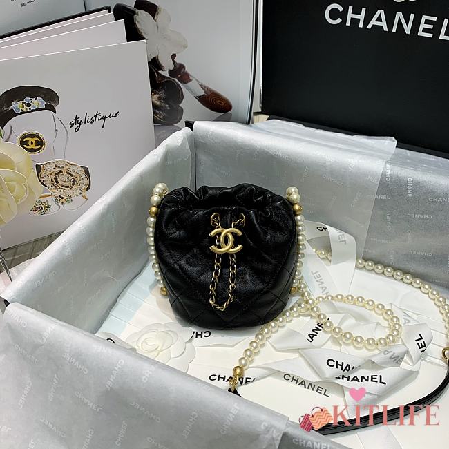 Forubags Chanel Bucket Jewellery Mini Pearl Drawstring Reference - AS2529 – 12x 12x 12 cm - 1