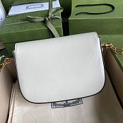 Forubags Gucci Horsebit Mini Leather White - 658574 -  20.5x14x5 cm  - 6