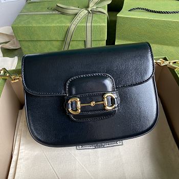 Forubags Gucci Horsebit Mini Leather Black - 658574 -  20.5x14x5 cm