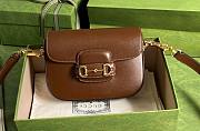 Forubags Gucci Horsebit Mini Leather Brown - 658574 -  20.5x14x5 cm (With 2 straps) - 1