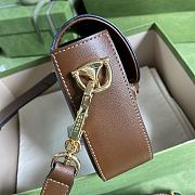 Forubags Gucci Horsebit Mini Leather Brown - 658574 -  20.5x14x5 cm (With 2 straps) - 6