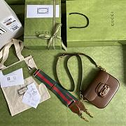 Forubags Gucci Horsebit Mini Leather Brown - 658574 -  20.5x14x5 cm (With 2 straps) - 4