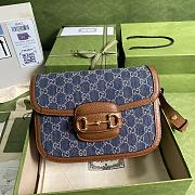 Forubags Gucci Horsebit Denim/ Brown Leather. - 602204 -  25.5x18x6 cm  - 1