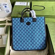 Forubags Gucci Multicolour Canvas Tote Blue - 550763 -  33.5x31.5x7.5 cm - 1