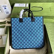 Forubags Gucci Multicolour Canvas Tote Blue - 550763 -  33.5x31.5x7.5 cm - 5