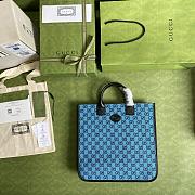 Forubags Gucci Multicolour Canvas Tote Blue - 550763 -  33.5x31.5x7.5 cm - 4