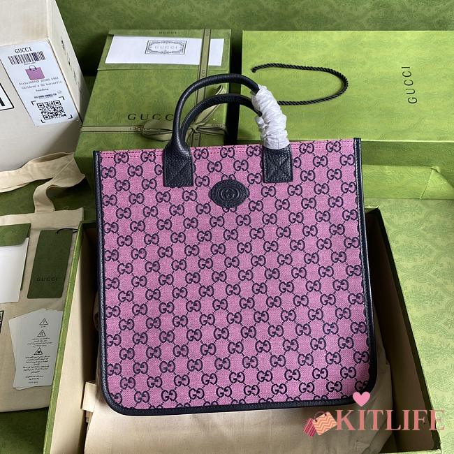 Forubags Gucci GG Marmont Canvas Tote Pink - 550763 -  33.5x31.5x7.5 cm - 1