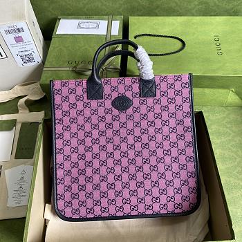 Forubags Gucci GG Marmont Canvas Tote Pink - 550763 -  33.5x31.5x7.5 cm