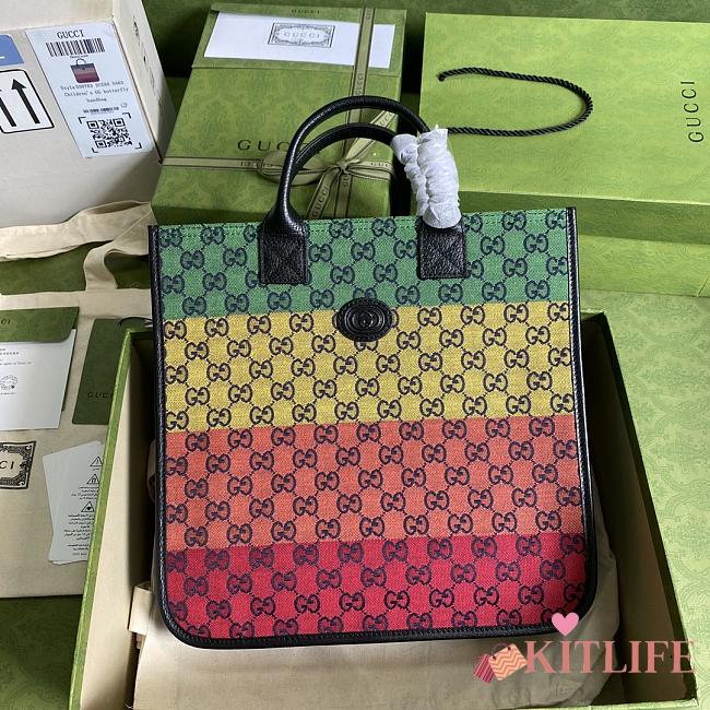 Forubags Gucci Multicolour Canvas Tote - 550763 - 33.5x31.5x7.5 cm - 1