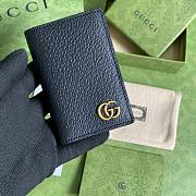 Forubags Gucci GG Marmont Card Case In Black Leather - 547075 – 7x10.5 cm - 1