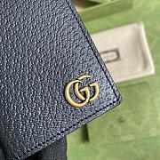 Forubags Gucci GG Marmont Card Case In Black Leather - 547075 – 7x10.5 cm - 3