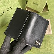 Forubags Gucci GG Marmont Card Case In Black Toothpick Pattern Leather - 547075 – 7x10.5 cm - 5