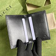 Forubags Gucci GG Marmont Card Case In Black Toothpick Pattern Leather - 547075 – 7x10.5 cm - 4