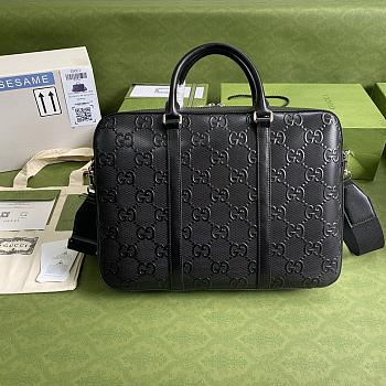 Forubags Gucci GG Embossed Briefcase - 658573 – 40×29×6cm