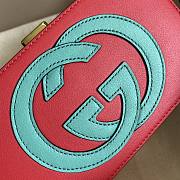 Forubags Gucci Interlocking G Watermelon Red/ Cyan skin- 658230 – 17x10x5.5 cm - 6