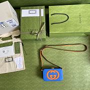 Forubags Gucci Interlocking G Blue/ Orange Peel- 658230 – 17x10x5.5 cm - 5