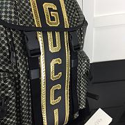 Forubags Gucci GG Dapper Dan Black/ Gold Backpack- 536413– W32xH45xD14 cm - 6