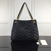 Forubags Gucci GG Marmont Matelasse Shoulder Bag Black – 453569 – W36xH27xD14 cm - 5