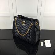 Forubags Gucci GG Marmont Matelasse Shoulder Bag Black – 453569 – W36xH27xD14 cm - 4