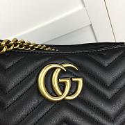 Forubags Gucci GG Marmont Matelasse Shoulder Bag Black – 453569 – W36xH27xD14 cm - 2