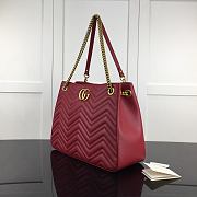 Forubags Gucci GG Marmont Matelasse Shoulder Bag Red – 453569 – W36xH27xD14 cm - 6