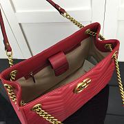 Forubags Gucci GG Marmont Matelasse Shoulder Bag Red – 453569 – W36xH27xD14 cm - 2