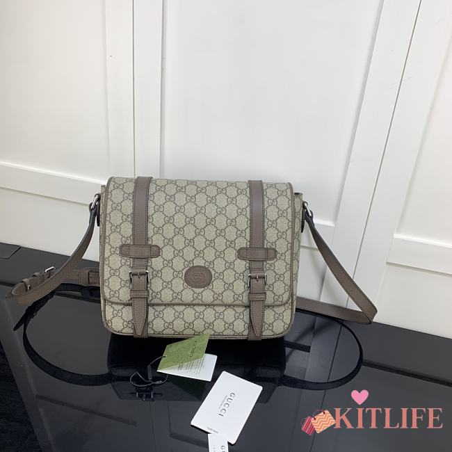 Forubags Gucci GG Messenger Brown Leather Bag – 658542 – W28xH24xD8.5 cm - 1