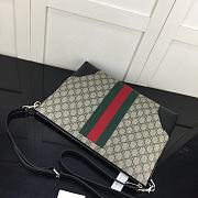Forubags Gucci GG Flat Messenger Bag Brown/ Black – 474139 – W35.5xH25xD4cm cm - 6
