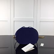 Forubags Gucci GG Marmont Quilted Velvet Bucket Bag Sapphire Blue – 525081 – W21xH22xD11 cm - 3