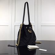Forubags Gucci GG Marmont Quilted Velvet Bucket Bag Gram – 525081 – W21xH22xD11 cm - 5