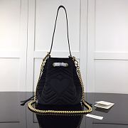 Forubags Gucci GG Marmont Quilted Velvet Bucket Bag Gram – 525081 – W21xH22xD11 cm - 4