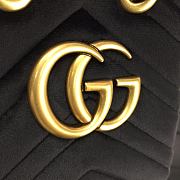 Forubags Gucci GG Marmont Quilted Velvet Bucket Bag Gram – 525081 – W21xH22xD11 cm - 2