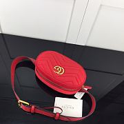 Forubags Gucci GG Marmont Matelasse Red – 476434 – W.18xH.11xD.5 cm - 3