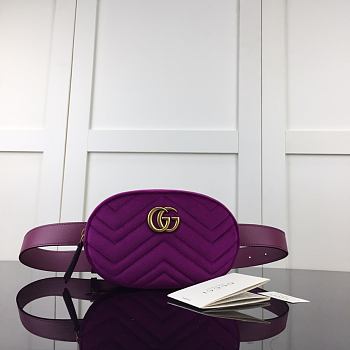 Forubags Gucci GG Marmont Matelasse Purple – 476434 – W.18xH.11xD.5 cm