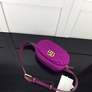 Forubags Gucci GG Marmont Matelasse Purple – 476434 – W.18xH.11xD.5 cm - 2