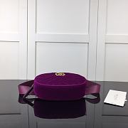 Forubags Gucci GG Marmont Matelasse Purple – 476434 – W.18xH.11xD.5 cm - 3