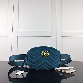 Forubags Gucci GG Marmont Matelasse Blue – 476434 – W.18xH.11xD.5 cm