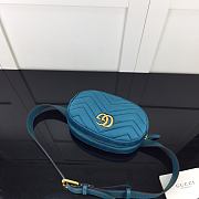 Forubags Gucci GG Marmont Matelasse Blue – 476434 – W.18xH.11xD.5 cm - 2