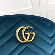 Forubags Gucci GG Marmont Matelasse Blue – 476434 – W.18xH.11xD.5 cm - 6