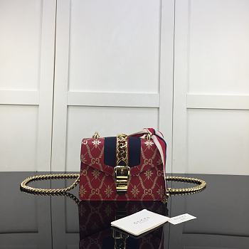 Forubags Gucci Sylvie Rhombus Red – 431666 – 19x14x7.5 cm